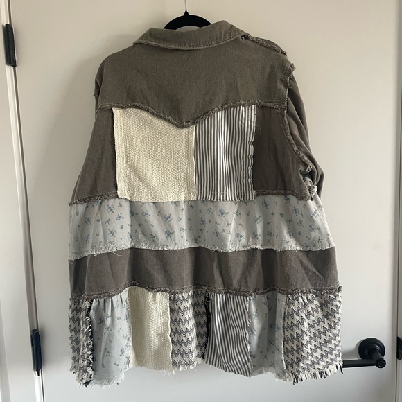 NWOT Pol Patchwork Jacket Size L - Picture 2 of 6